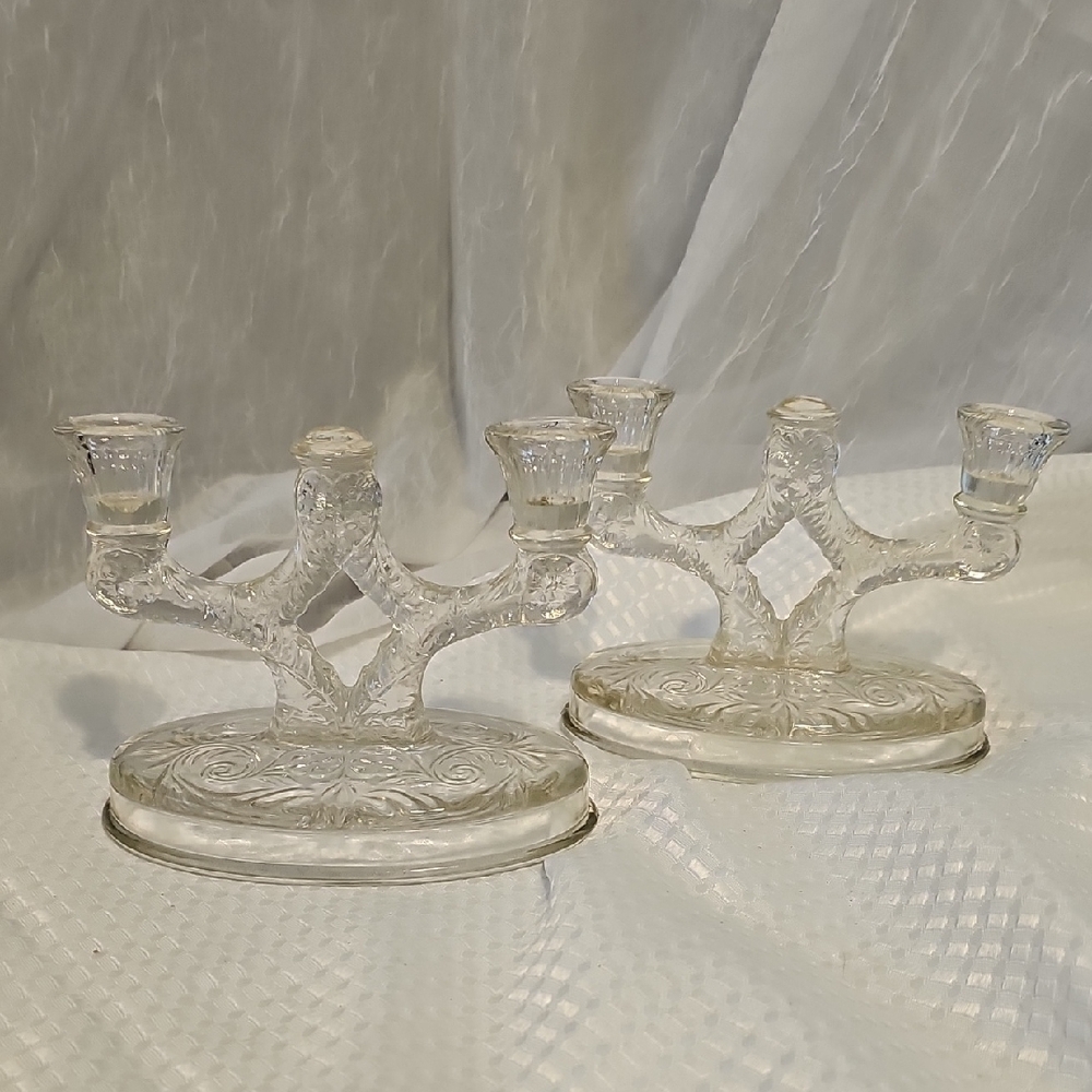 Elegant Glass Candle Holders